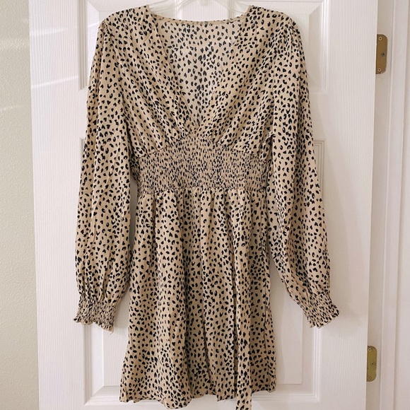 🔥LAST CHANCE🔥Catch Your Eye Cheetah Print Dress - Picture 4 of 5